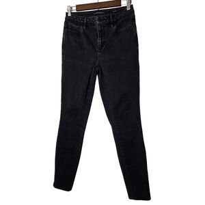GUESS 1981 Skinny Jeans Black Stretch Mid‎ Rise Womens